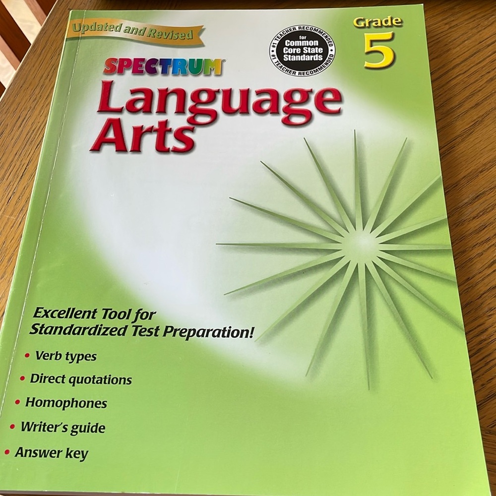 Spectrum Language Arts Grade 5